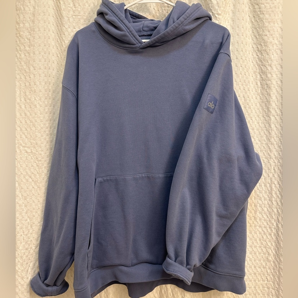 Alo Renown Heavy Weight Hoodie in Infinity Blue Women’s XL